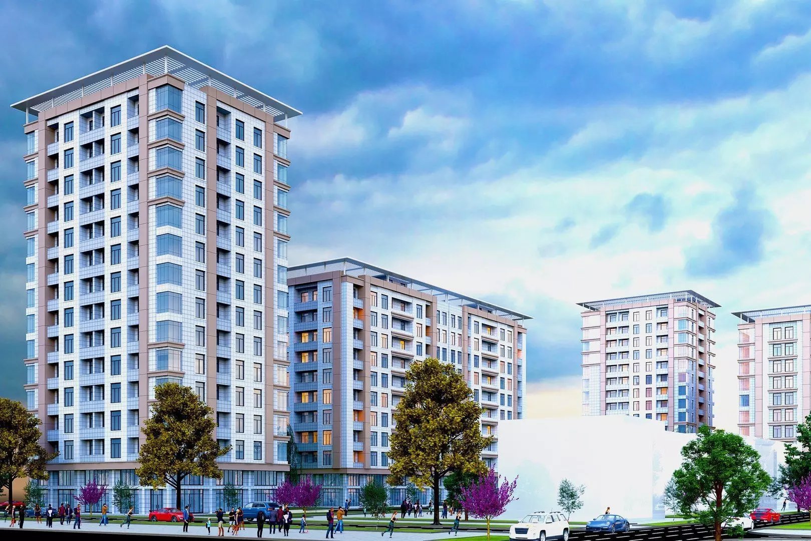 Living Building Low-poly 3D model_0