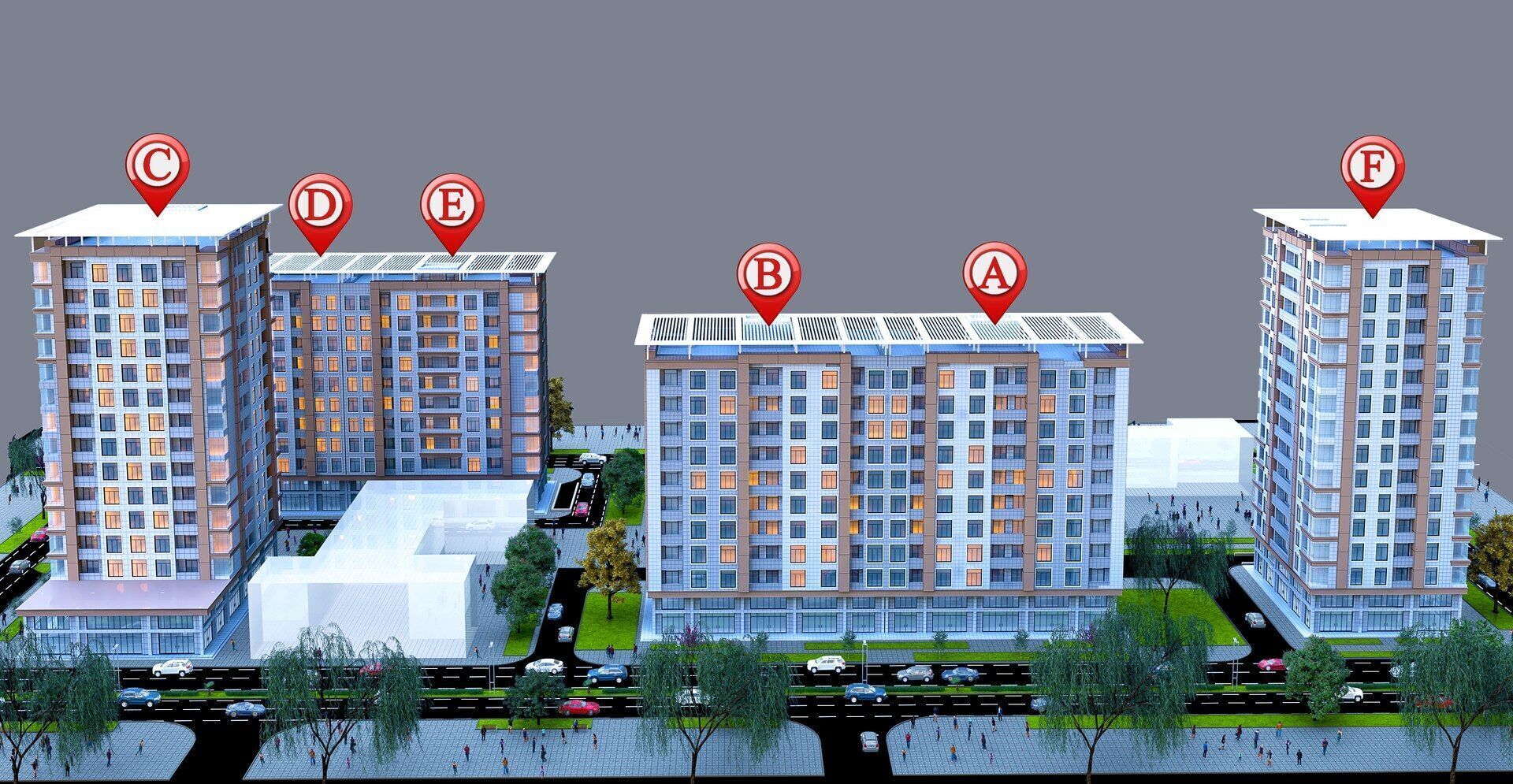 Living Building Low-poly 3D model_5