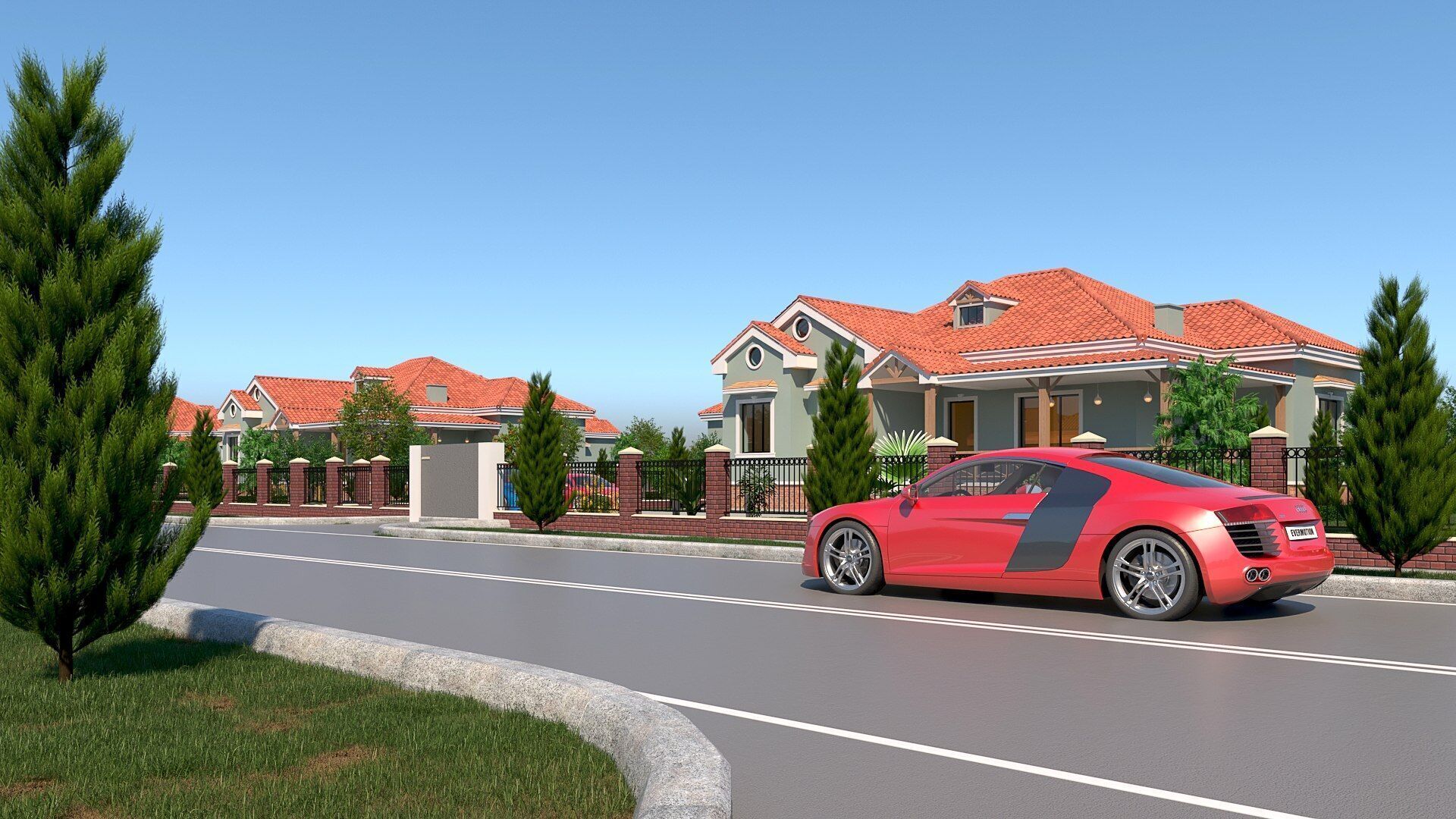 house Low-poly 3D model_3