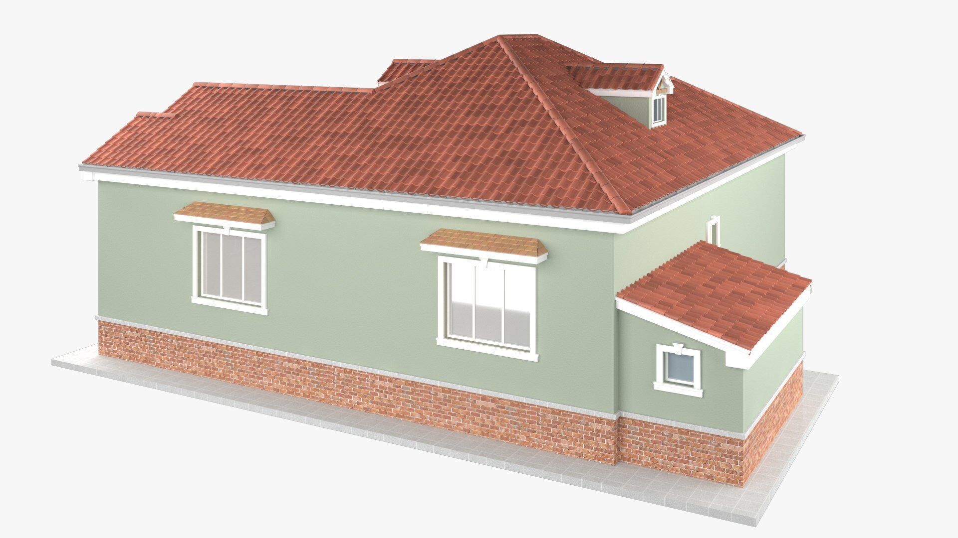 house Low-poly 3D model_8