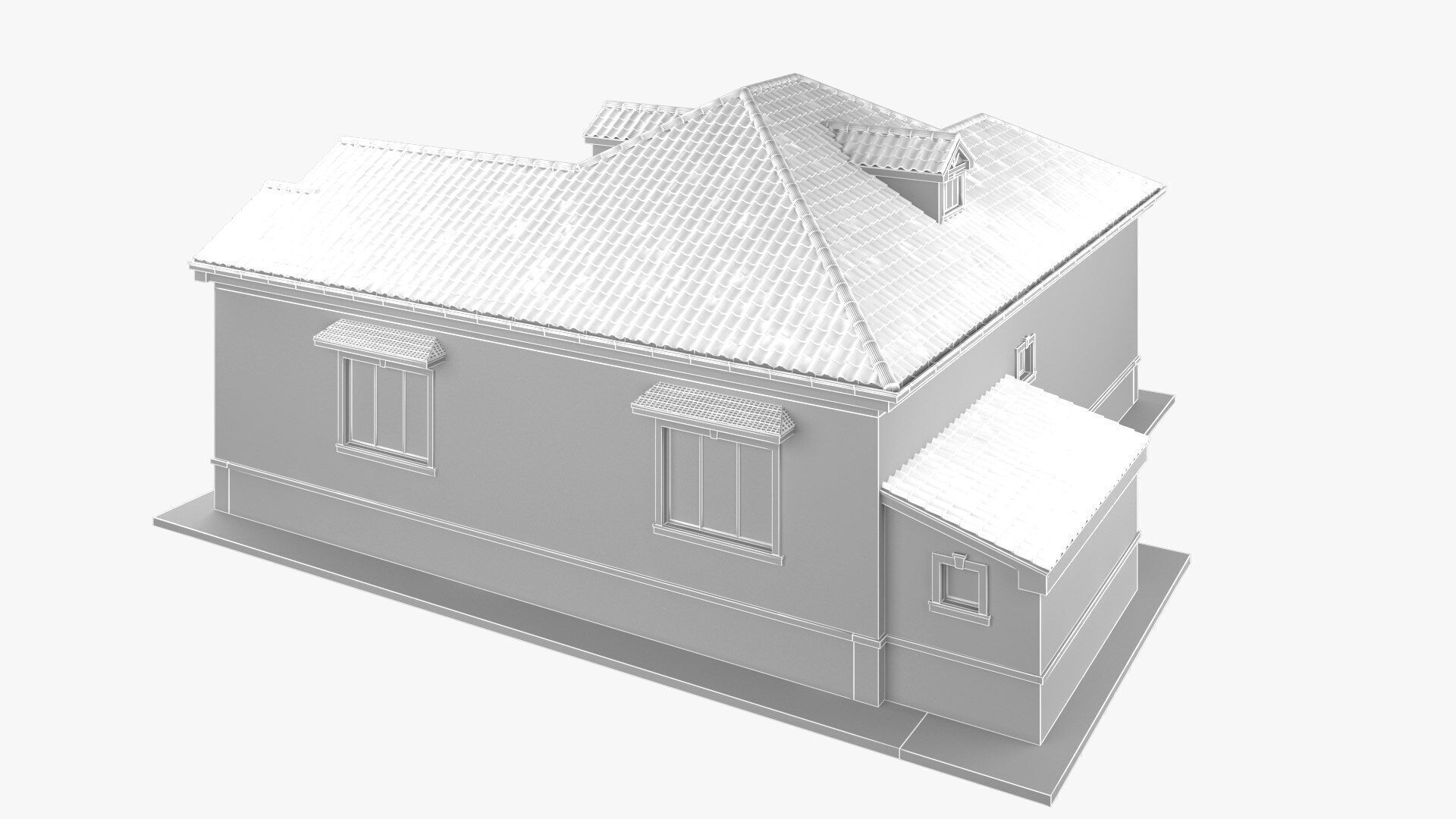 house Low-poly 3D model_11