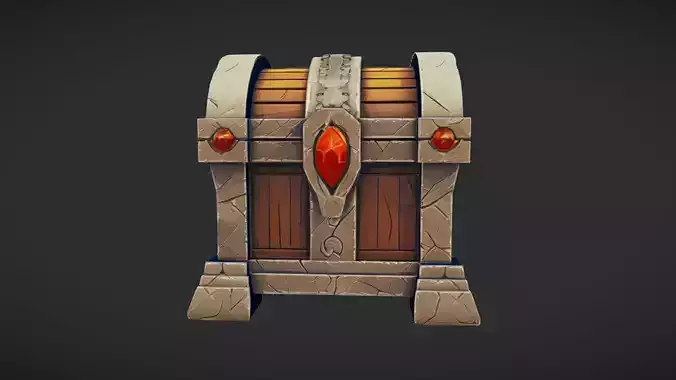 ornate medieval treasure chest