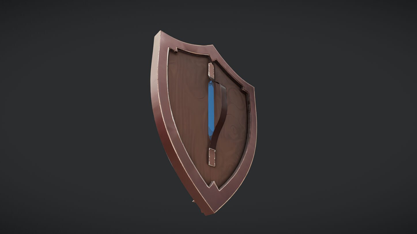 Mystical decorative shield 3D model_4
