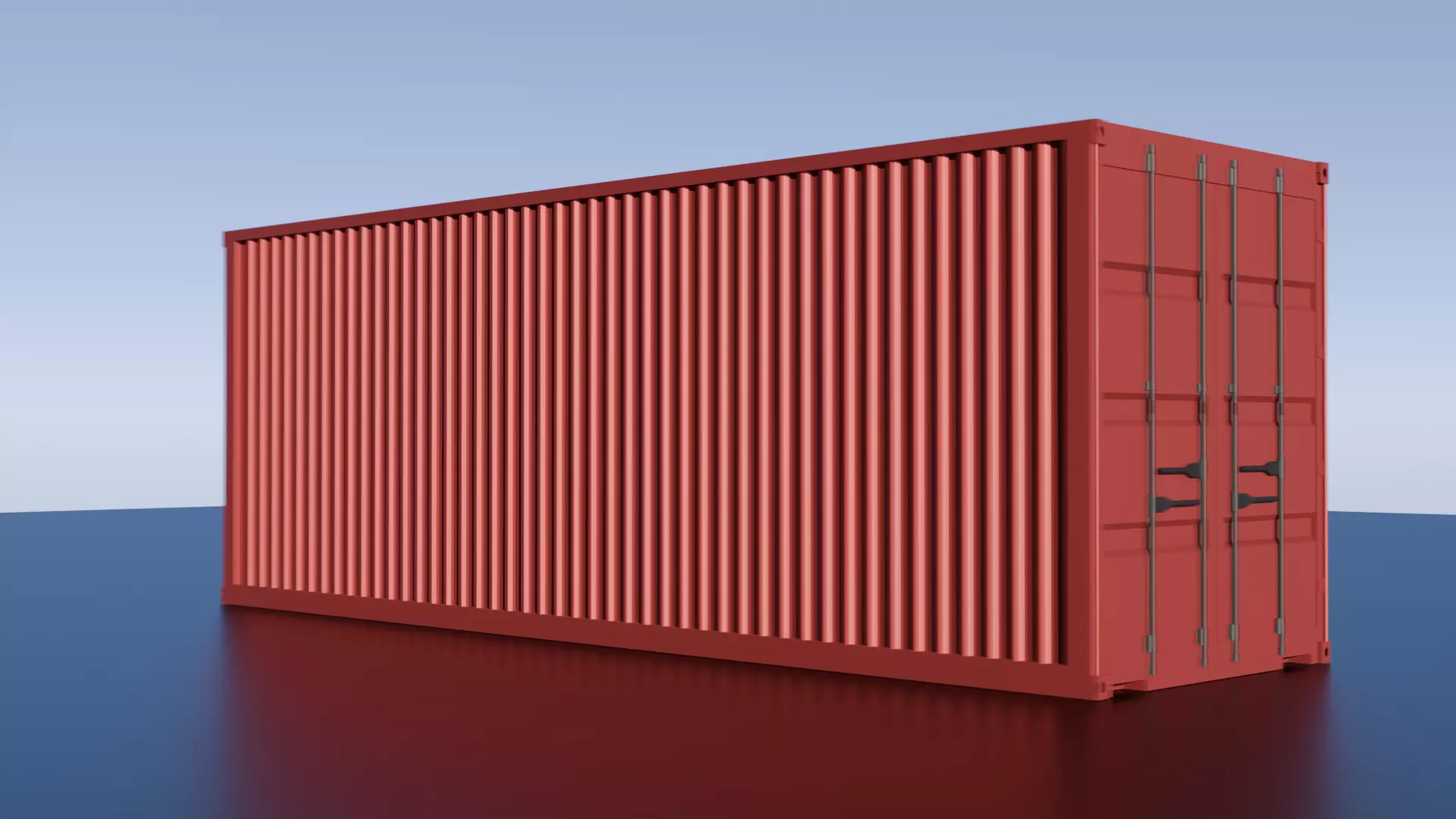 cargo container Free 3D model