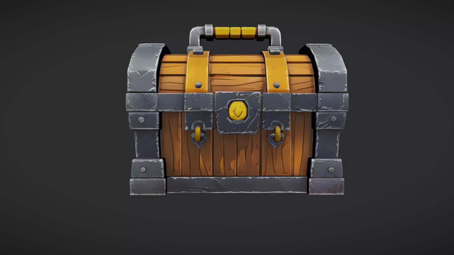 treasure chest 3D model_0