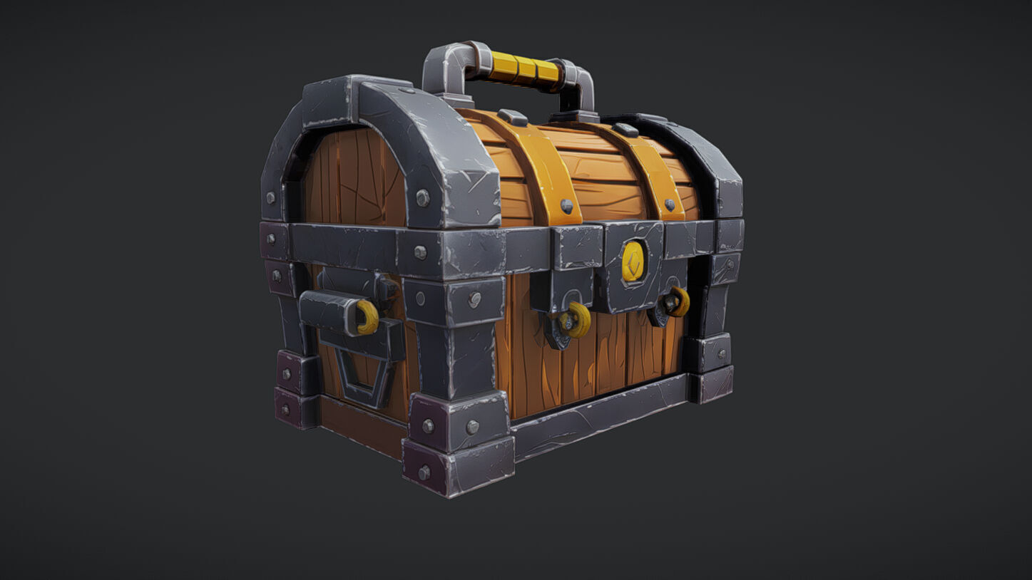 treasure chest 3D model_1