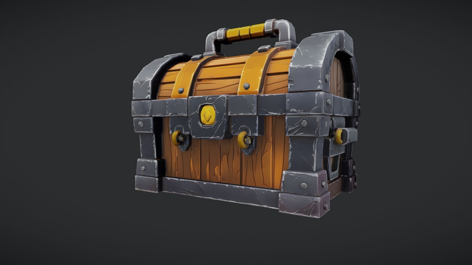 treasure chest 3D model_5