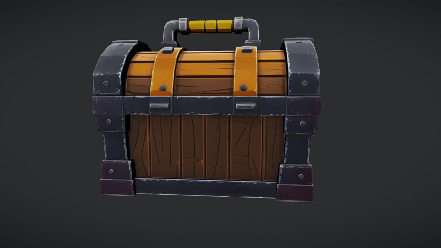 treasure chest 3D model_3