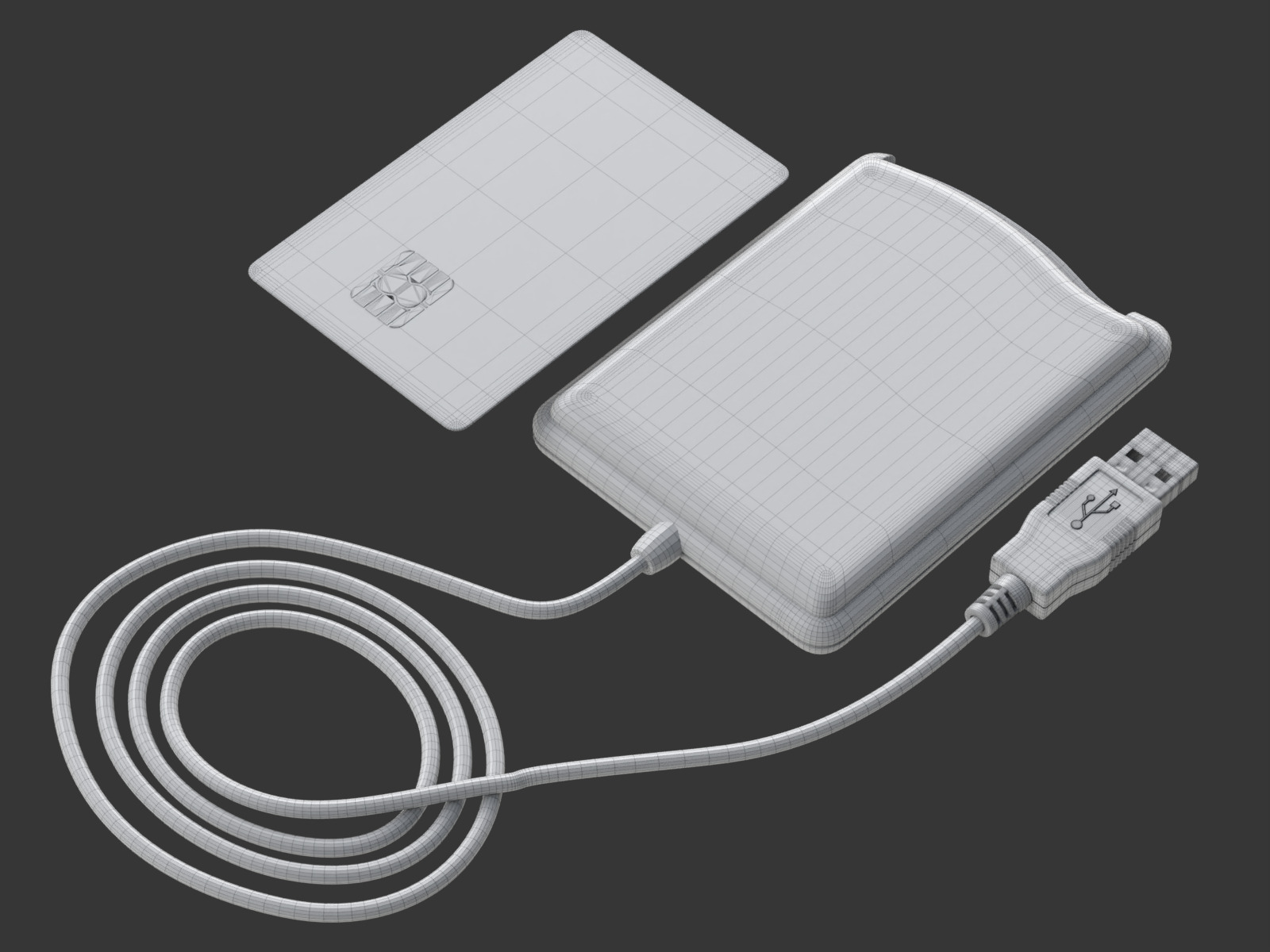 Smart Card Reader 3D model_18