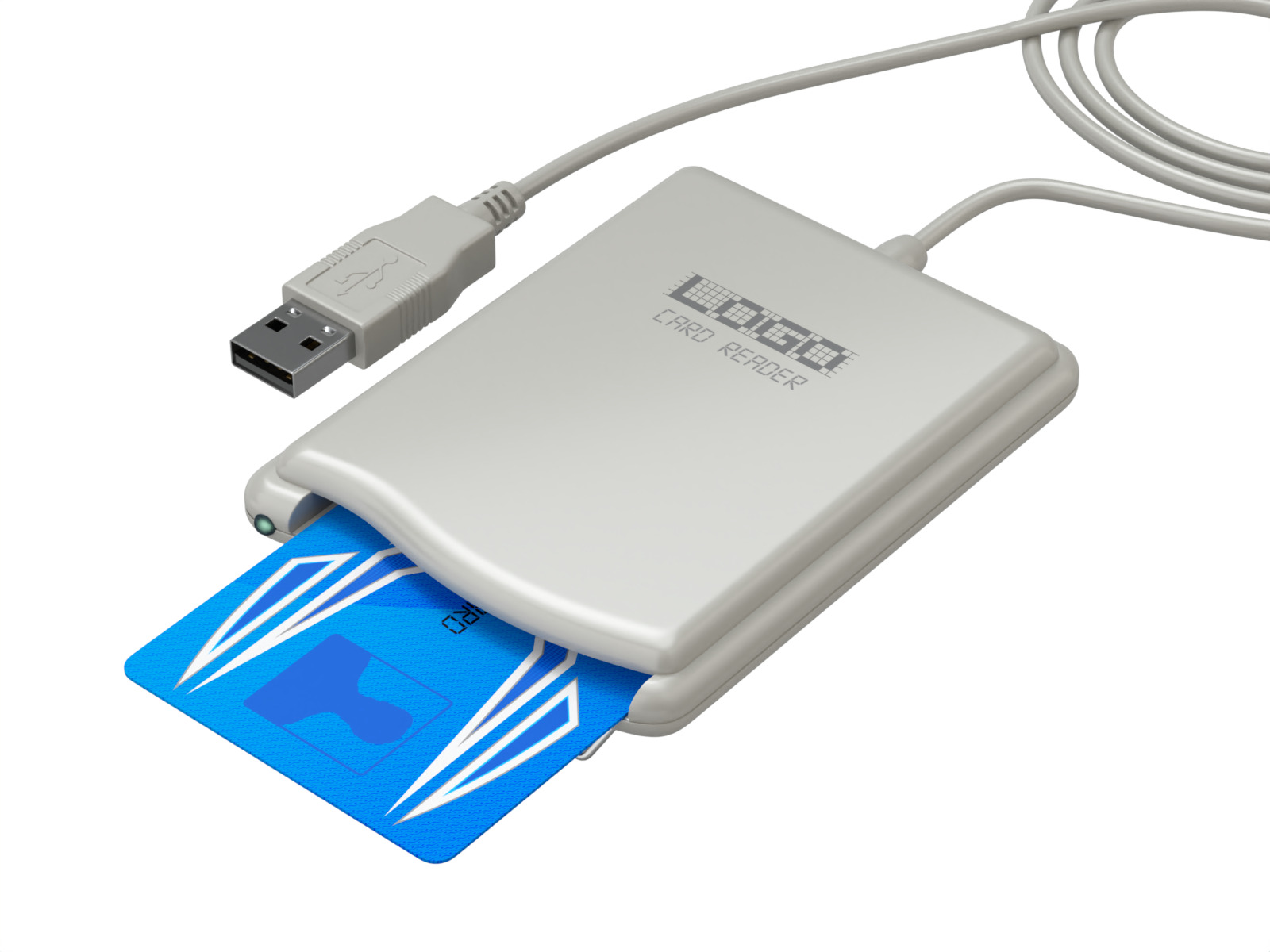 Smart Card Reader 3D model_1