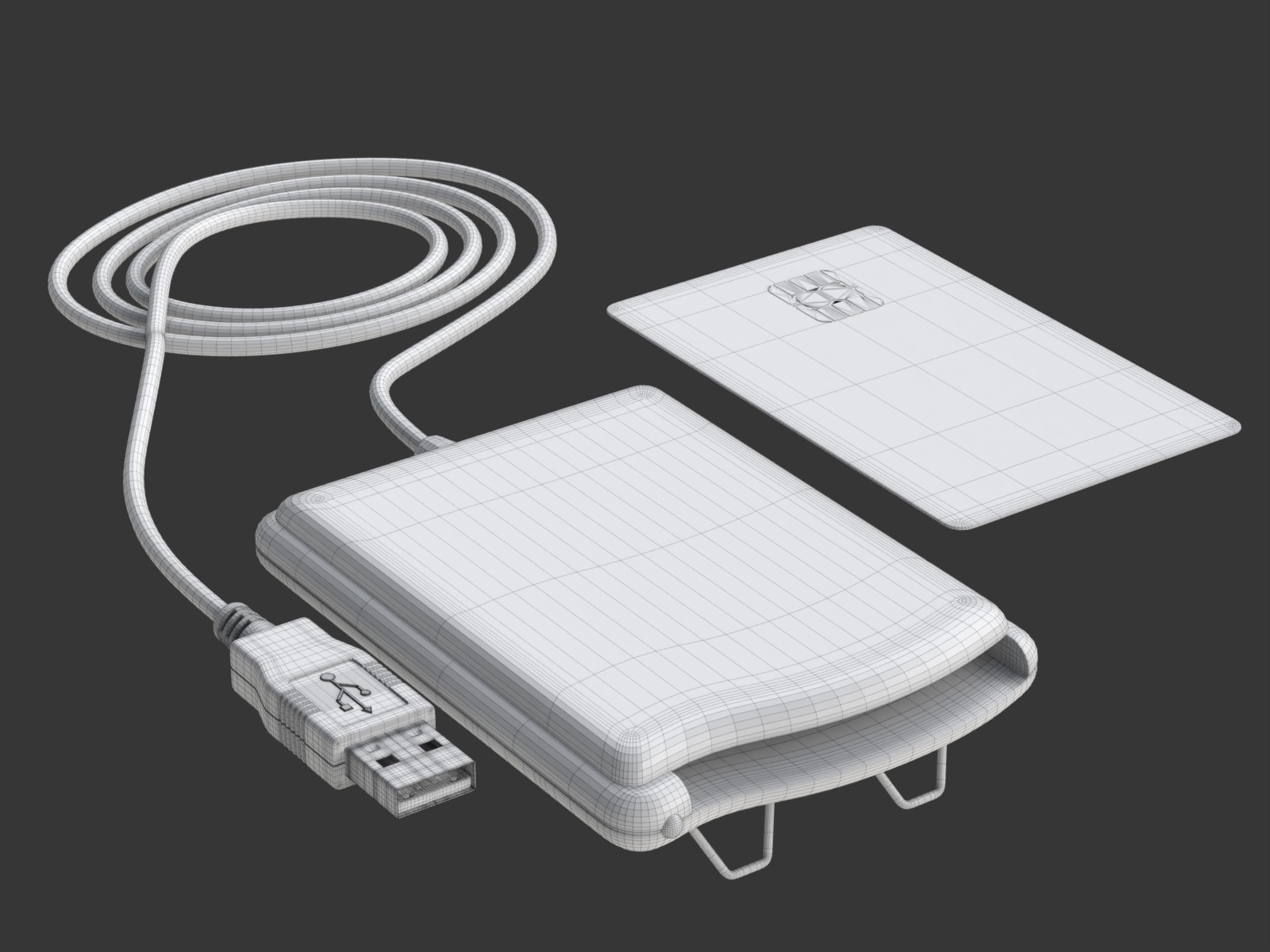 Smart Card Reader 3D model_17