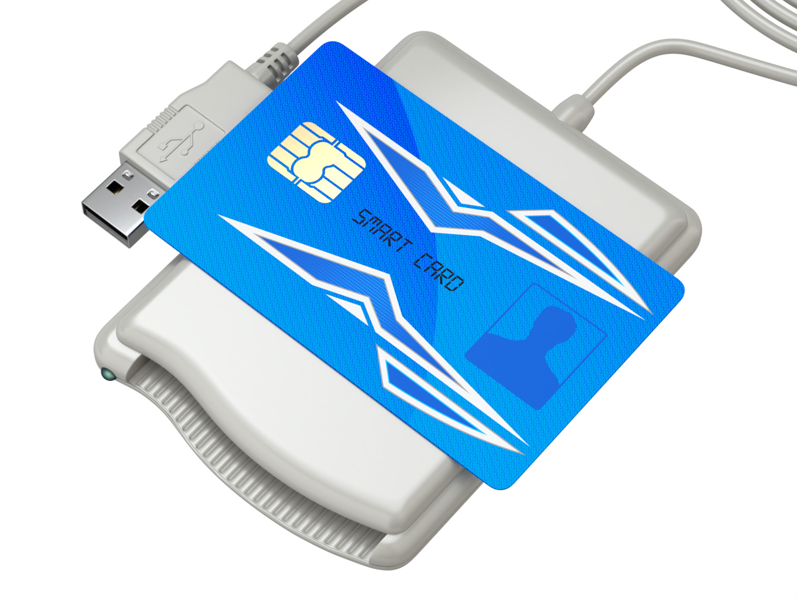 Smart Card Reader 3D model_4