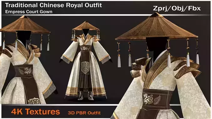 Traditional Pbr Chinese Royal Outfit