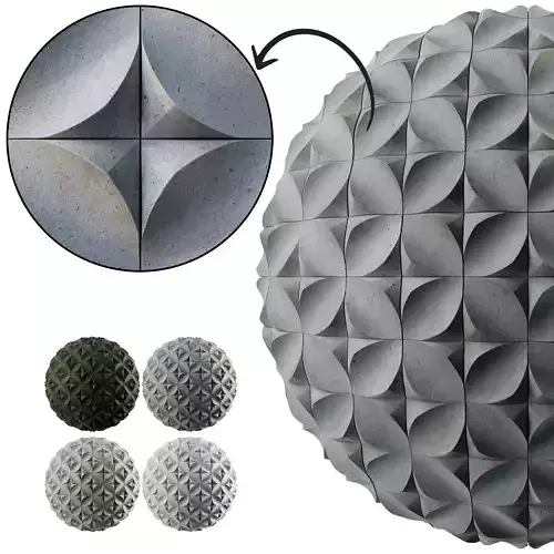 Dune Concrete Wall Tile - Seamless