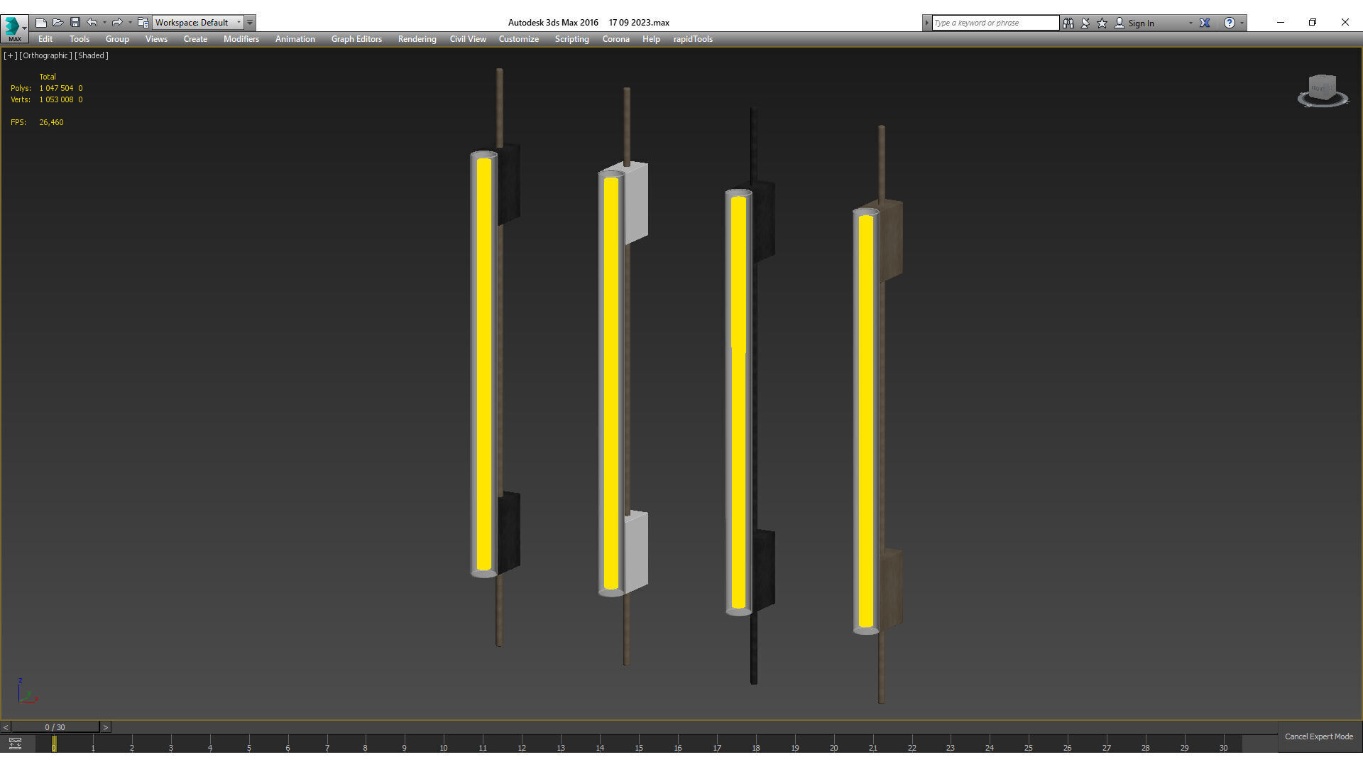 Tubus 70 Wall Light by CONTAIN 3D model_4