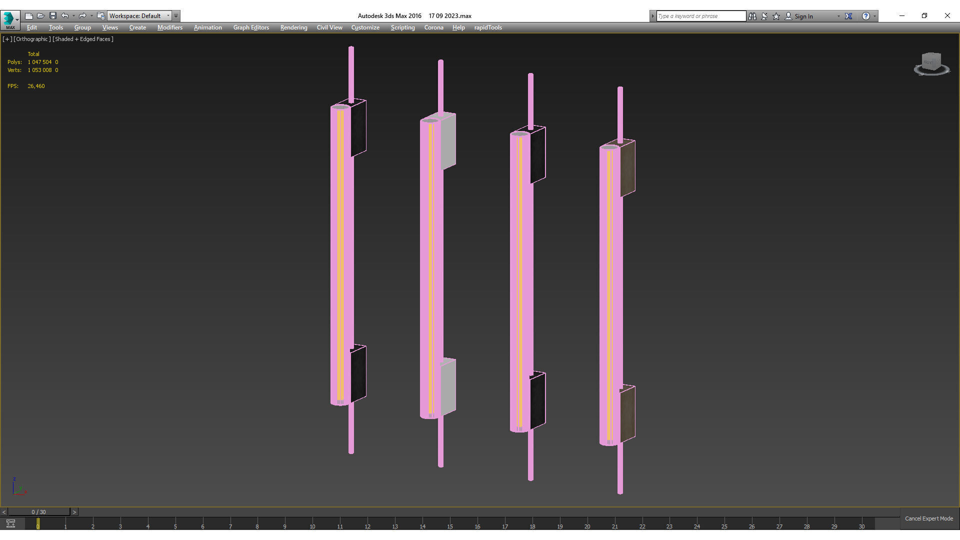 Tubus 70 Wall Light by CONTAIN 3D model_3