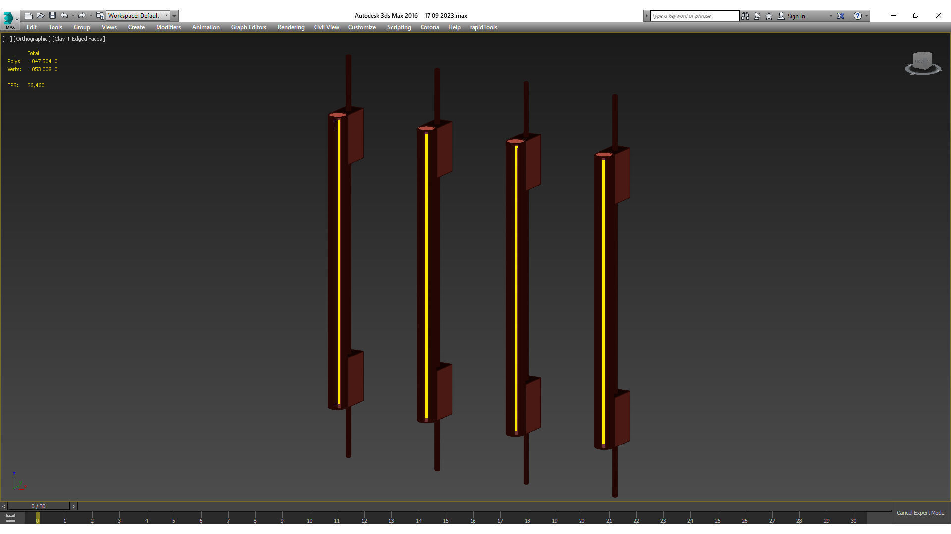 Tubus 70 Wall Light by CONTAIN 3D model_5