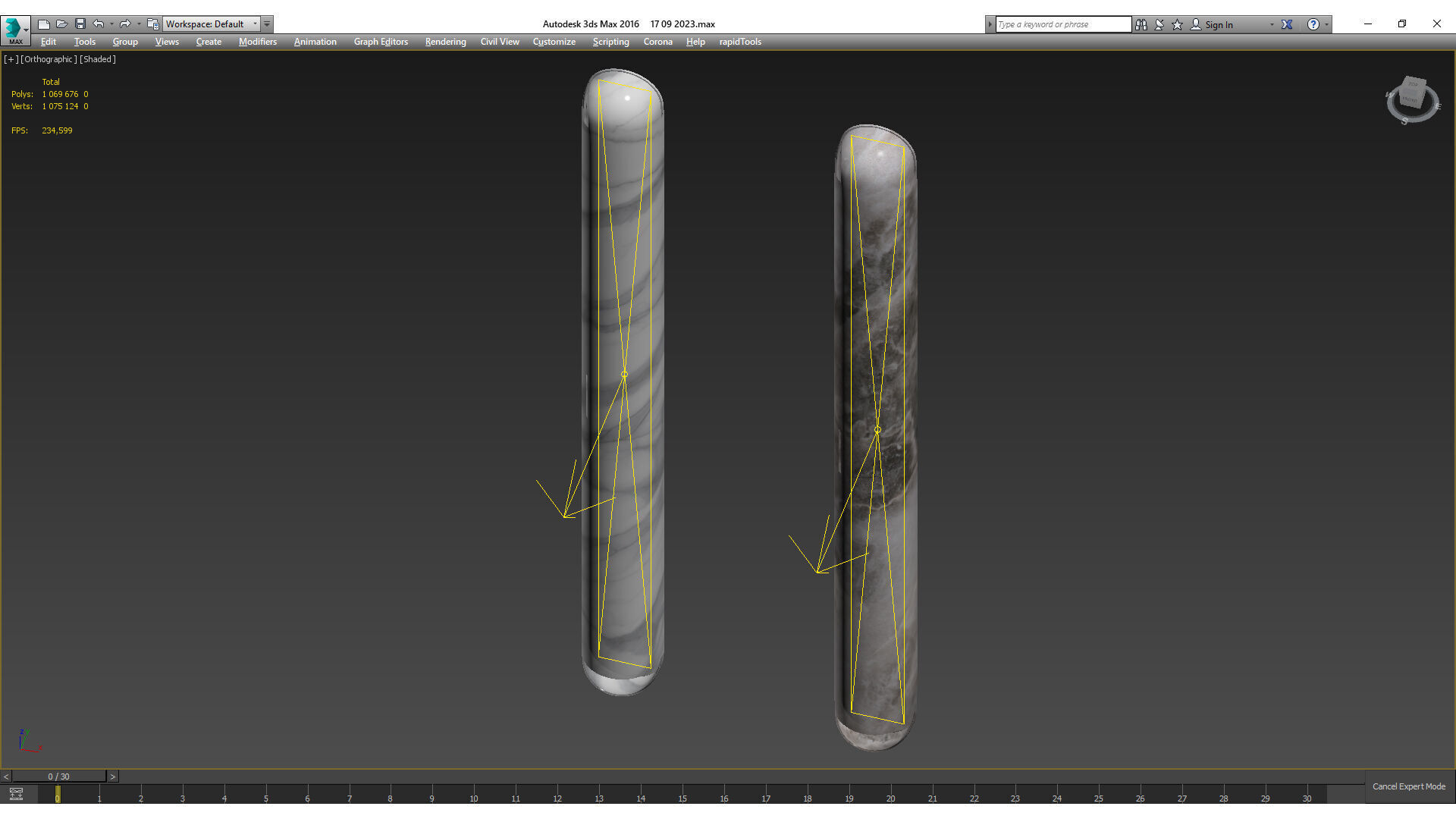 Alabaster Tubular Wall Light by CONTAIN 3D model_2