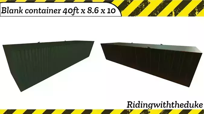 Site compound empty container Blank container