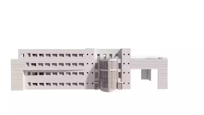 Hospital - Medical Building - 2Ds Plans - 3Ds Files 3D model