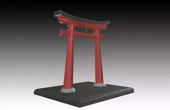 Aquarium Ornaments torii 3D print model