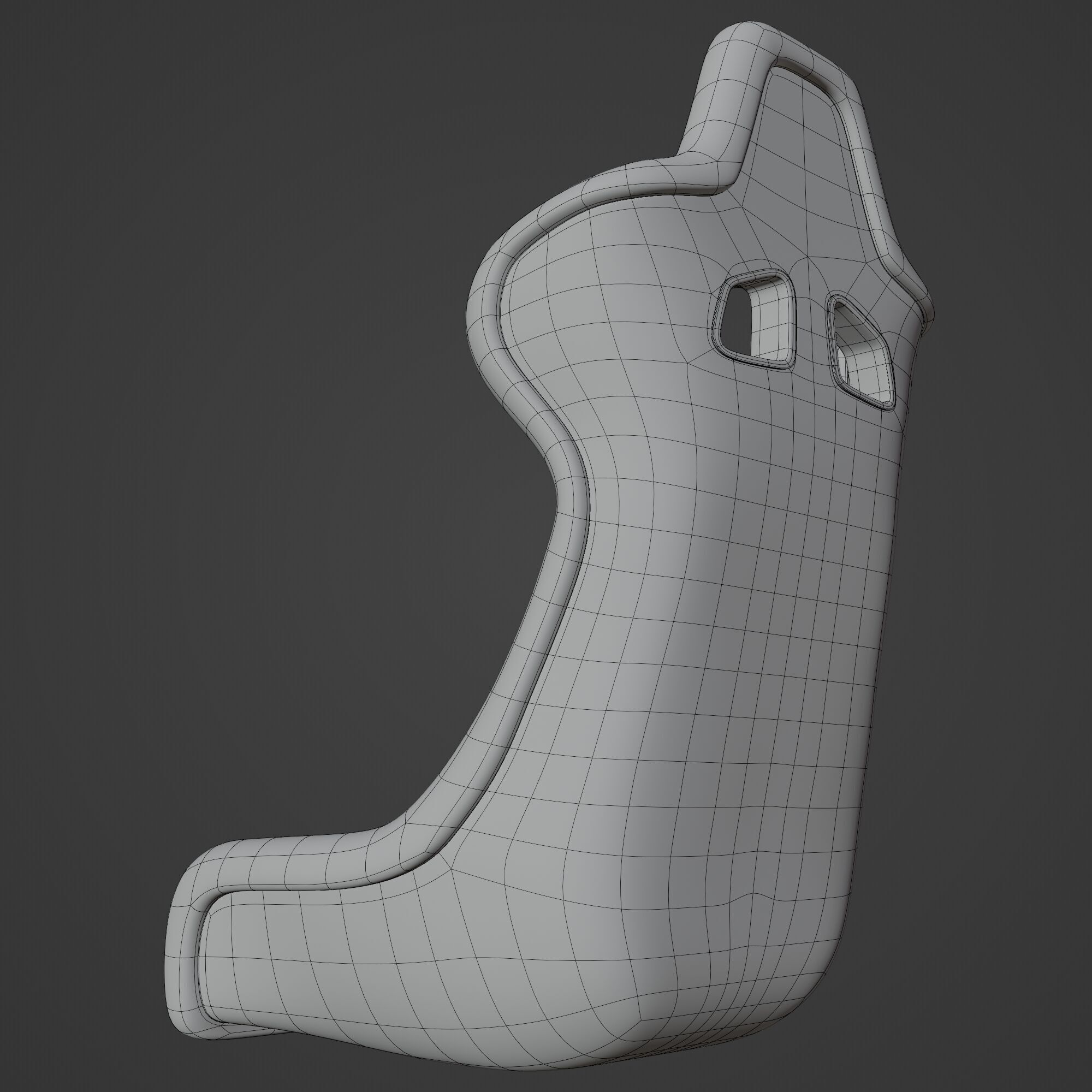 Racing Car Seat 3D model_13