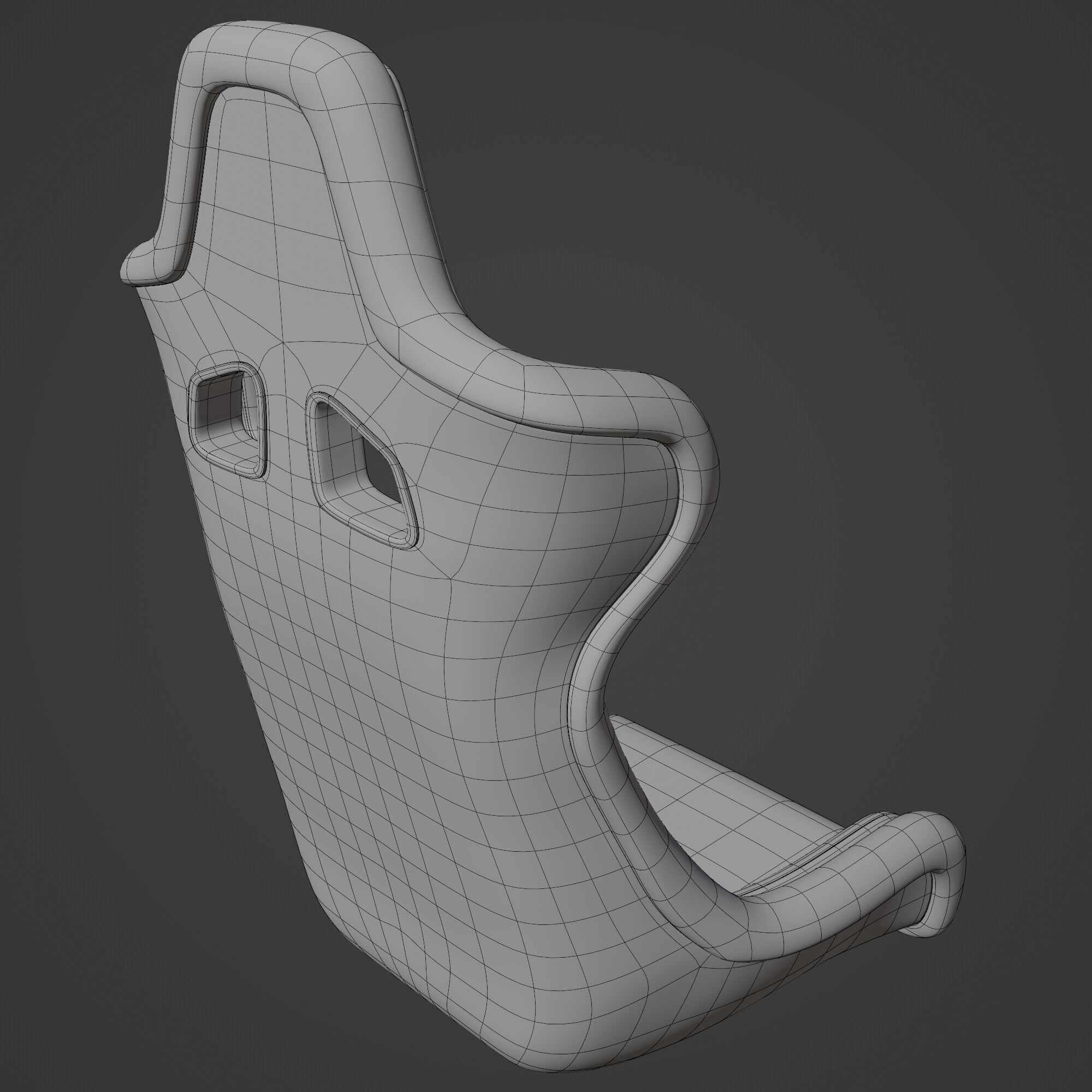 Racing Car Seat 3D model_11