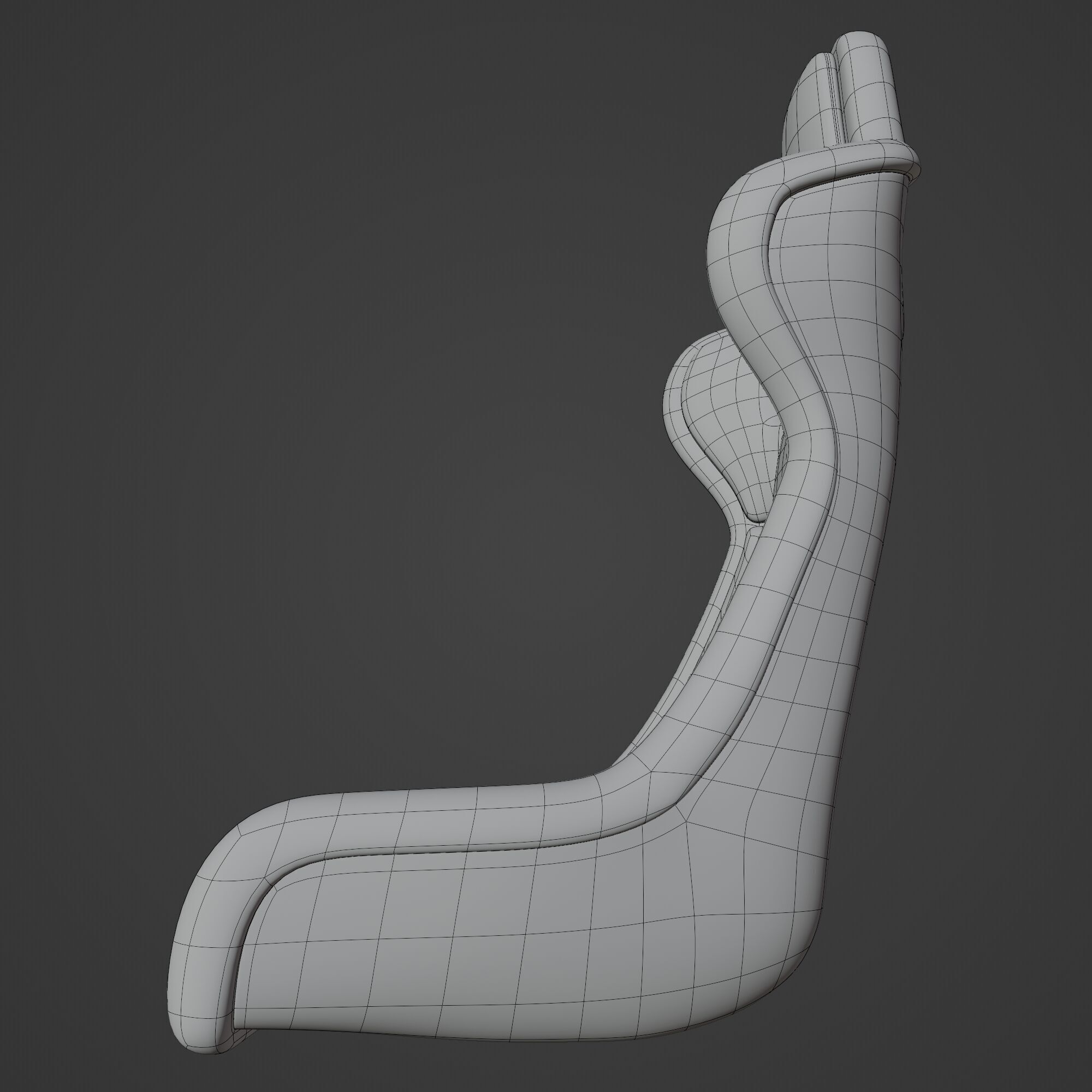 Racing Car Seat 3D model_14