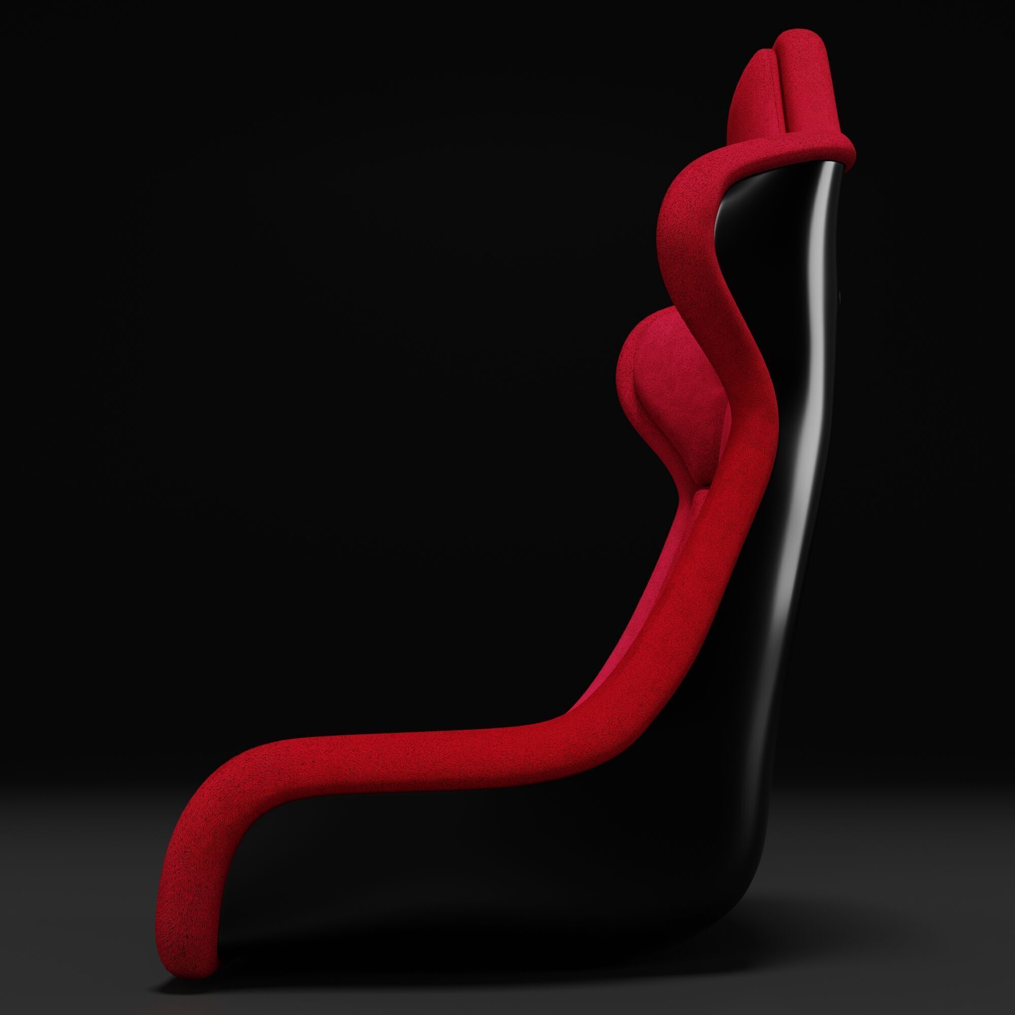 Racing Car Seat 3D model_6