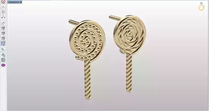 Candy Luxe Earrings  3D print model