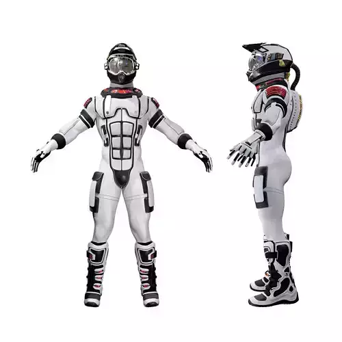 Futuristic Space Ranger Suit - High Detail 3D Model for CG 3D model