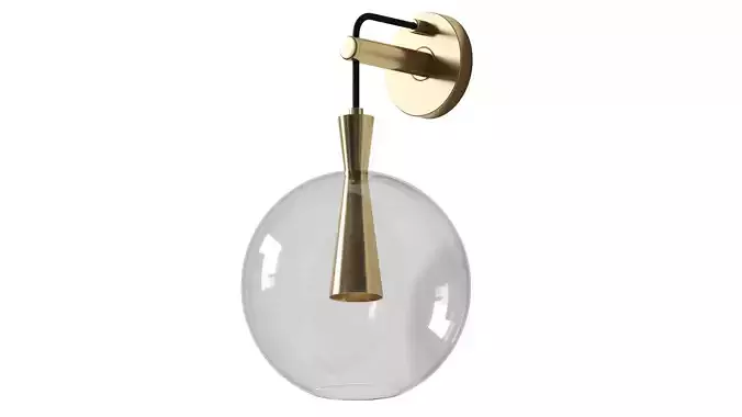 Cone Wall Light - Marc Wood Studio 3D model