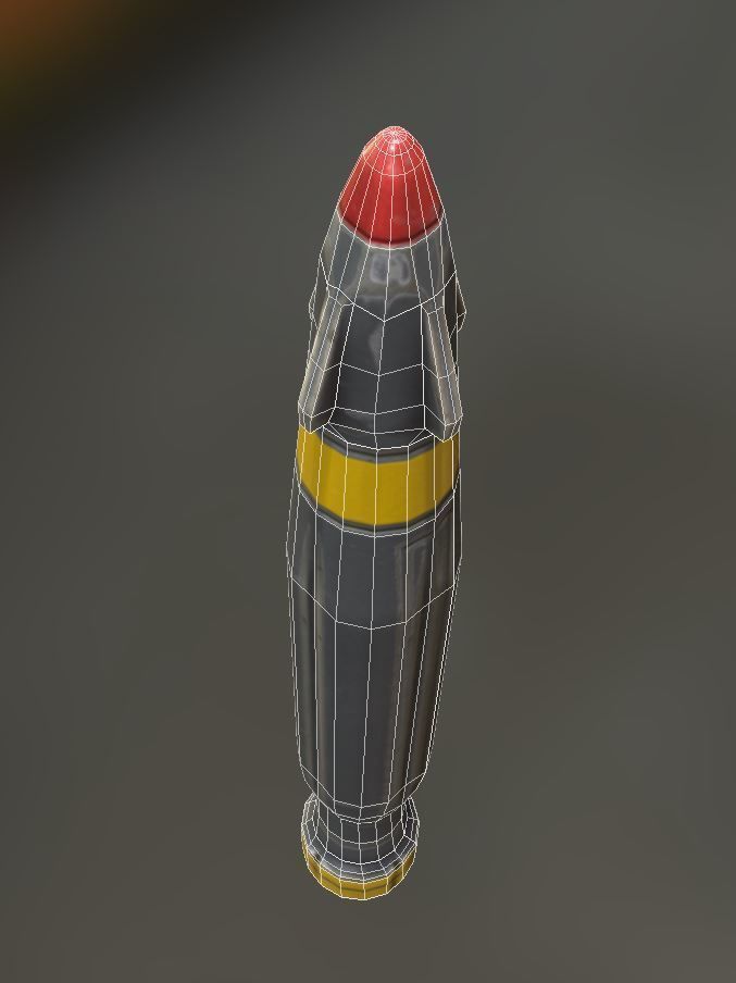 Futuristic Air Defense Gun Tower Animated Low-poly 3D model_26