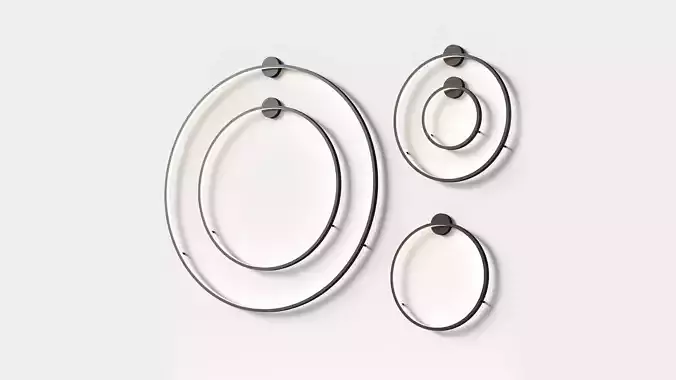 Modern Minimalist Round Wall Lamp by Zenq