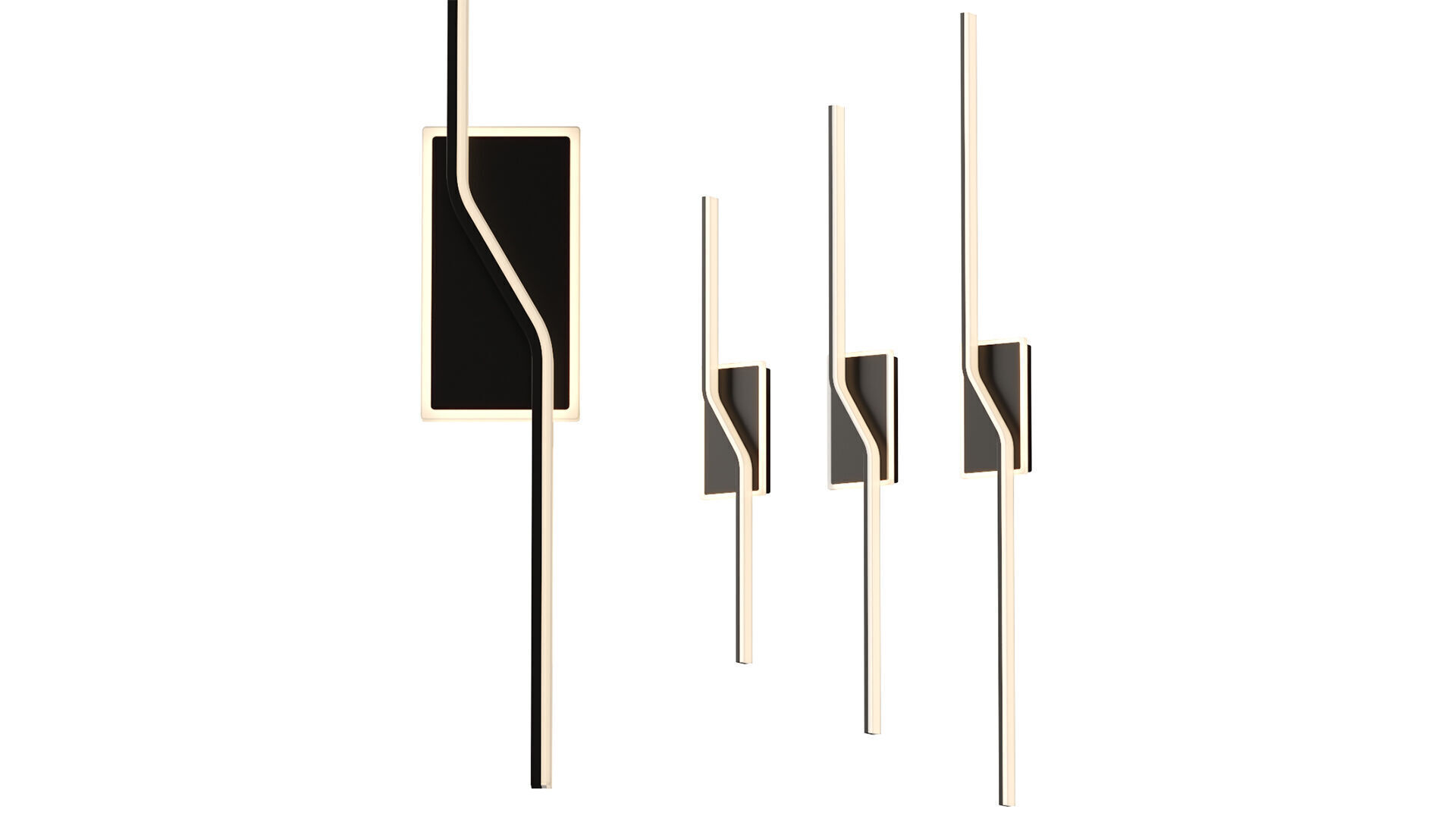 Indoor LED Wall Lamp - Chandeliers life 3D model_1