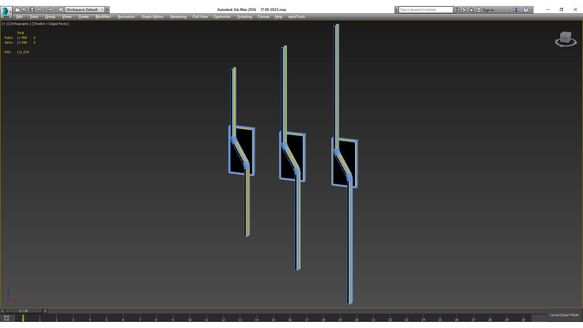 Indoor LED Wall Lamp - Chandeliers life 3D model_3