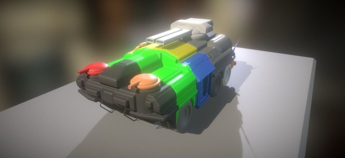 Amphibious Tank 3d-printable Free 3D print model