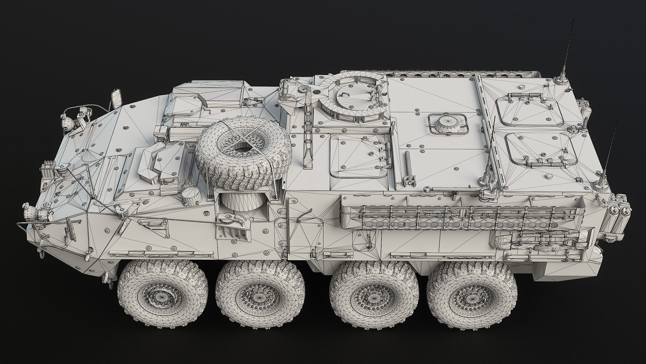 M1126 Stryker Unarmed Game Ready Low-poly 3D model_13