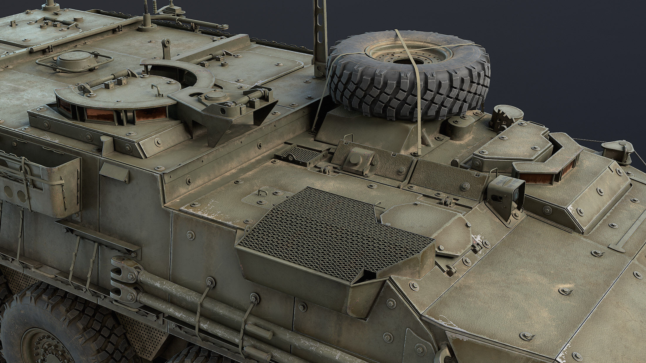 M1126 Stryker Unarmed Game Ready Low-poly 3D model_9