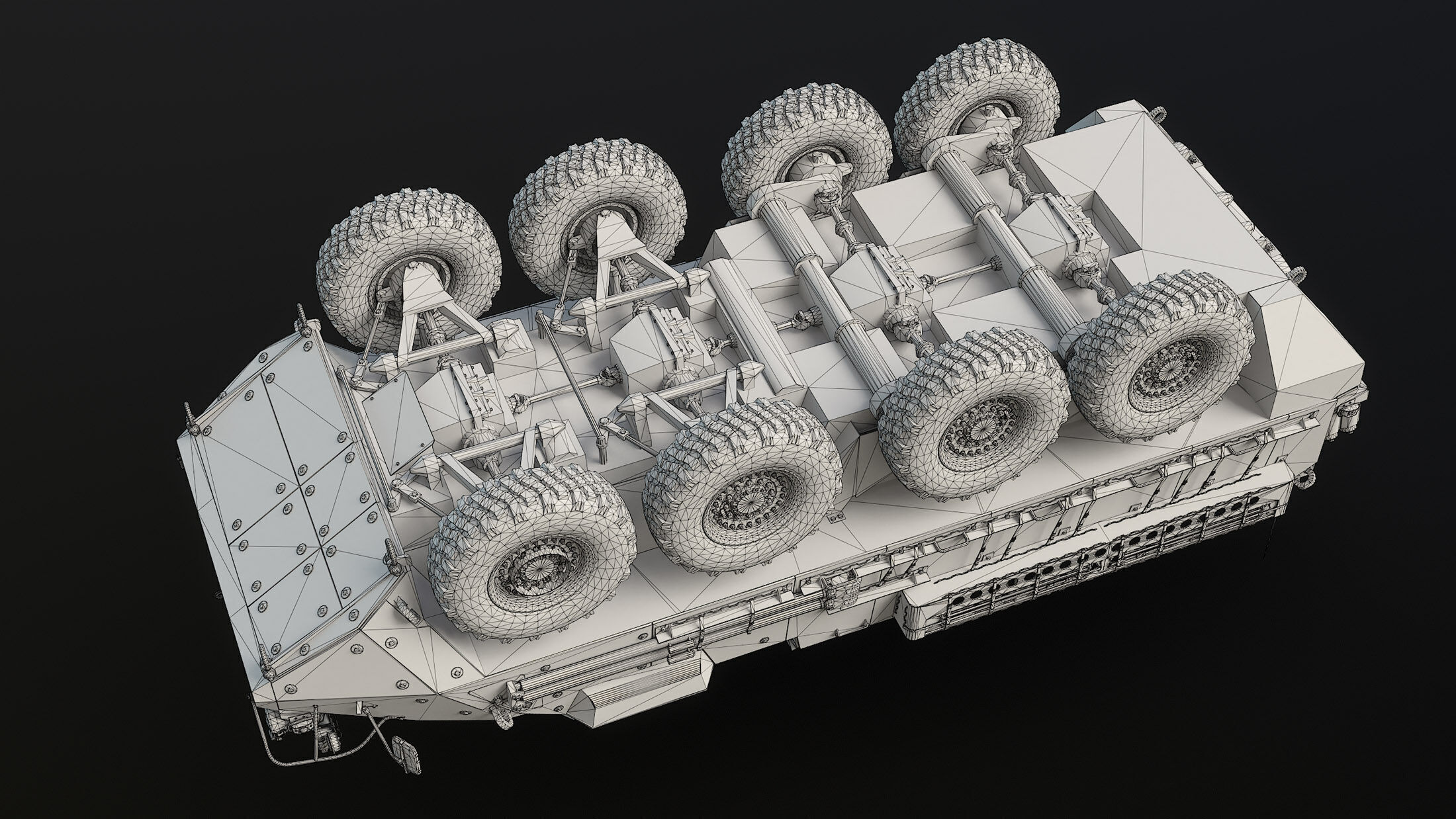 M1126 Stryker Unarmed Game Ready Low-poly 3D model_14