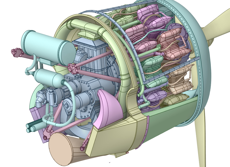 Grumman F6F-5 Hellcat  1 by 24 Scale 3D Printable Model 3D print model_10