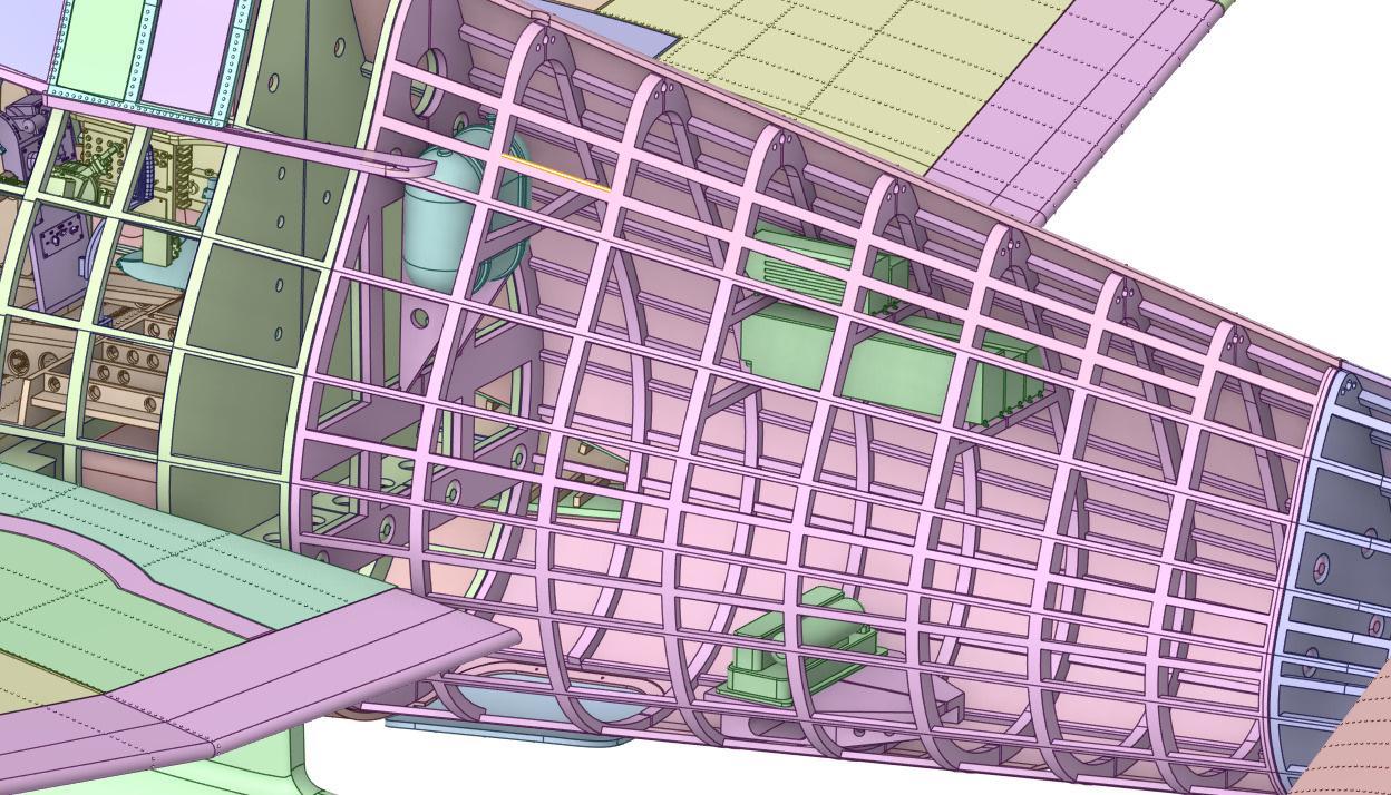 Grumman F6F-5 Hellcat  1 by 24 Scale 3D Printable Model 3D print model_6