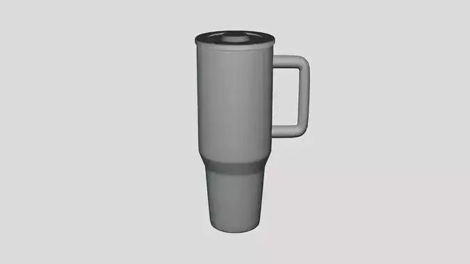 Basic Tumbler Cup - Geometry Only No Textures No Materials 3D model