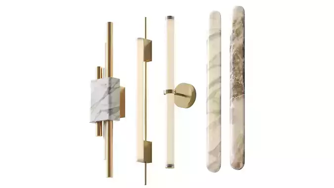 Modern Metier - set of wall lamps