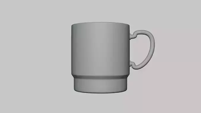 Basic Cup - Geometry Only No Textures No Materials