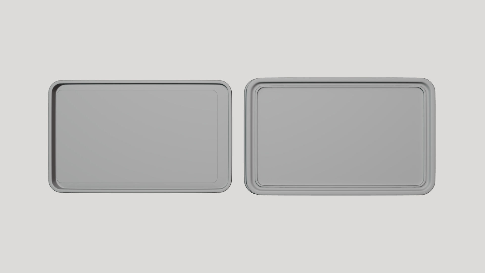 Basic Candy Tin Box - Geometry Only No Textures No Materials 3D model_2