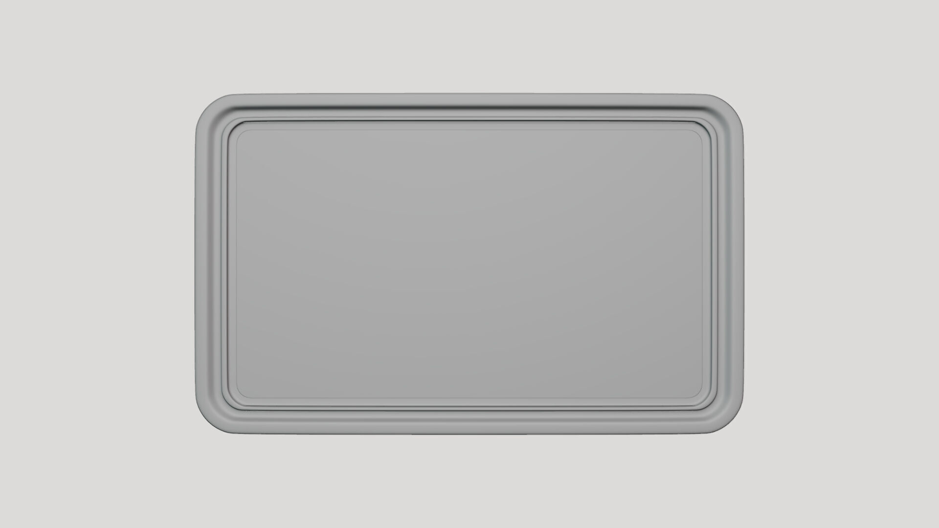 Basic Candy Tin Box - Geometry Only No Textures No Materials 3D model_1