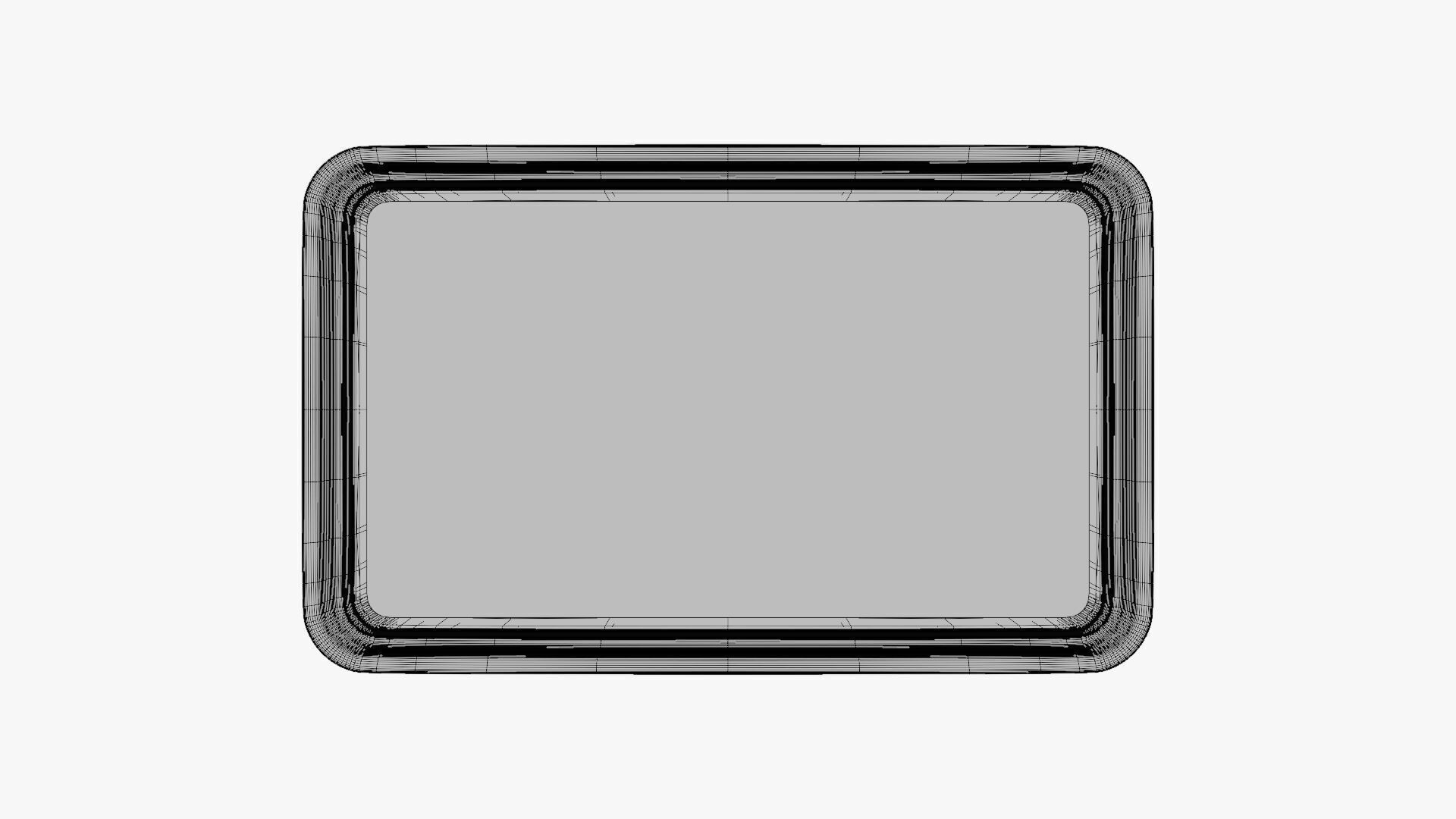 Basic Candy Tin Box - Geometry Only No Textures No Materials 3D model_5