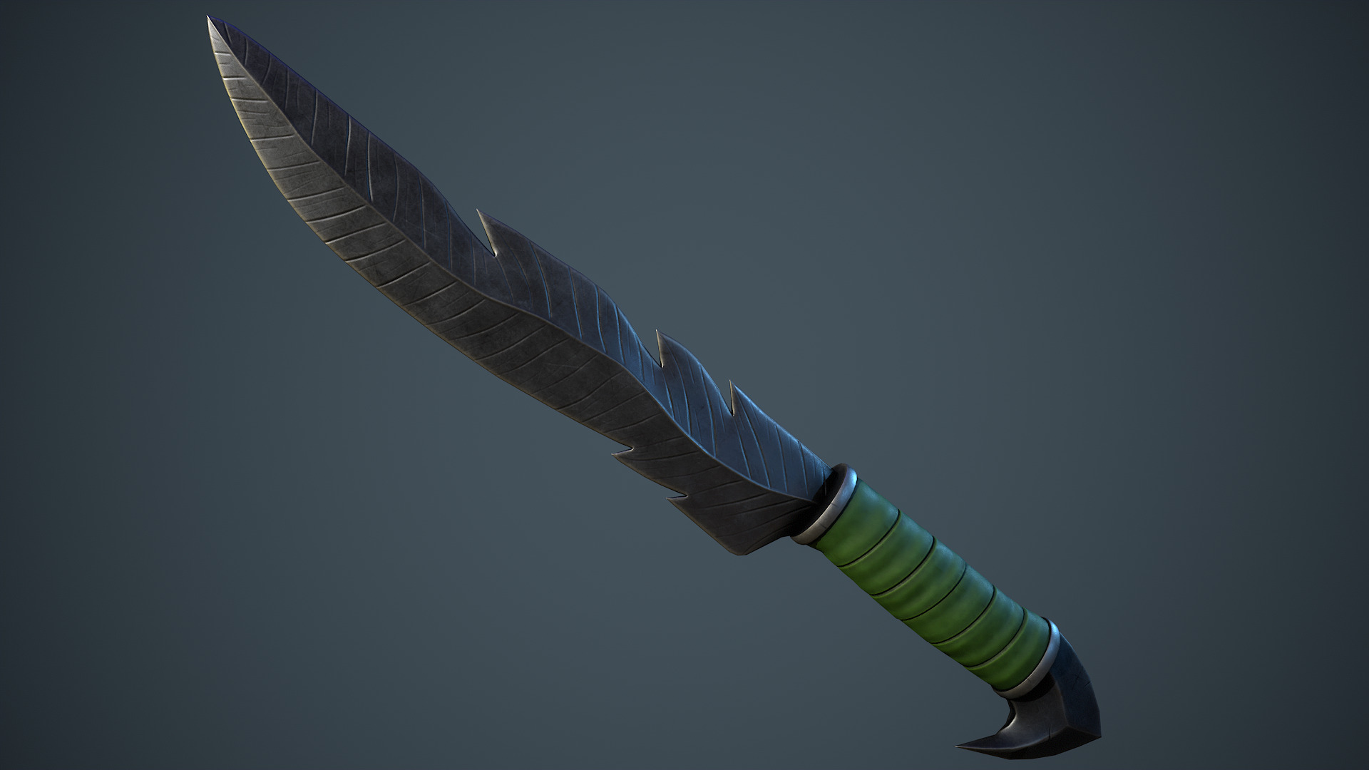 Stylized Fantasy Weapons - Daggers Low-poly 3D model_26