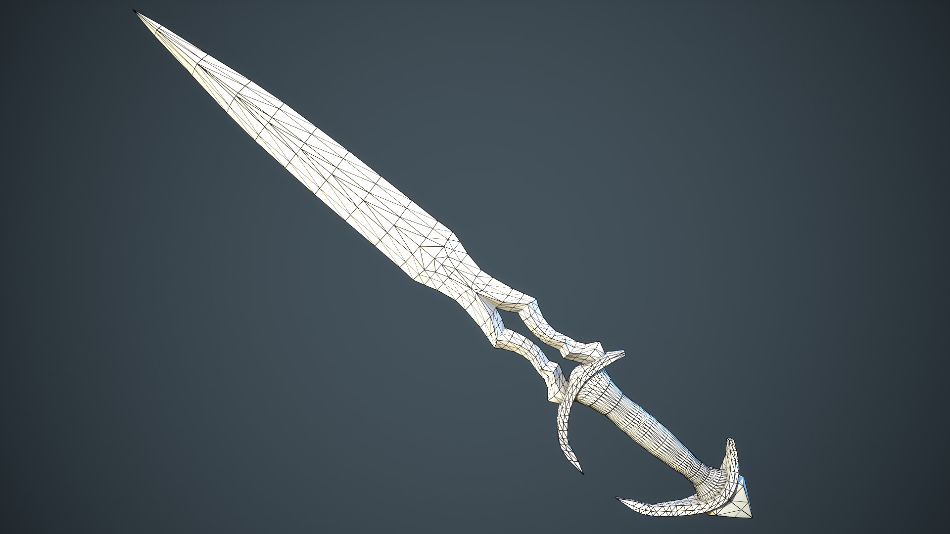 Stylized Fantasy Weapons - Daggers Low-poly 3D model_17